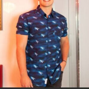 Back to the Future Button Up Shirt